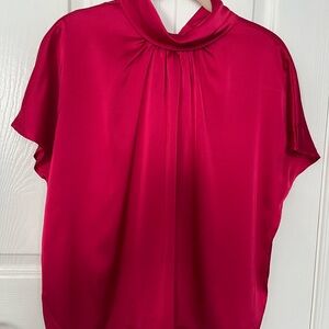Banana Republic Fuchsia Satin Blouse size S